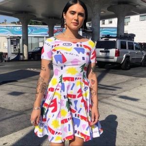 Nooworks Cha Cha dress in A-Ok, Size Large.